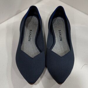 Rothy's Deep Blue Pointed Loafers